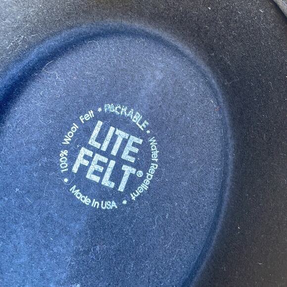 Renegade Headwear Packable Black Lite Felt Wool Hat - Picture 6 of 11